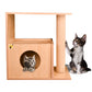 Cat Tree House with Scratching Post and Carpet