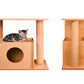 Cat Tree House with Scratching Post and Carpet
